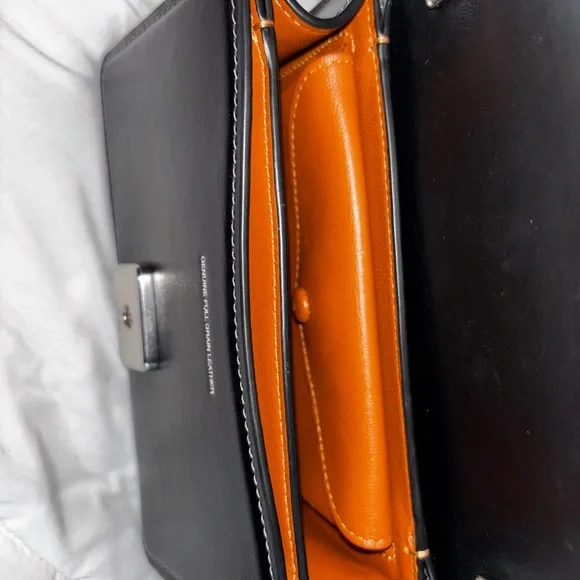 Coach Black Leather Crossbody with Silver 'C' Hardware - Picture 2 of 6